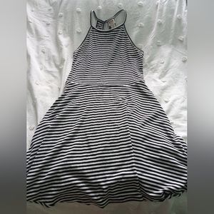 Mossimo Supply Co. Black and White Striped Dress. Size Medium.